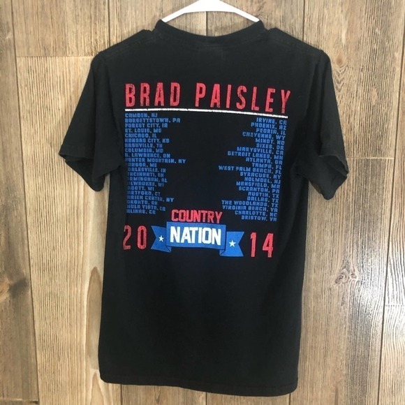 𝅺brad Paisley Country Nation 2014 Concert Tee Sz S - Picture 3 of 5